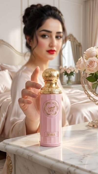 عطور ومستحضرات — إعلان أنشأه تاجر عبر imvidy